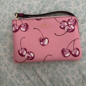 Coach Cherry Wristlet